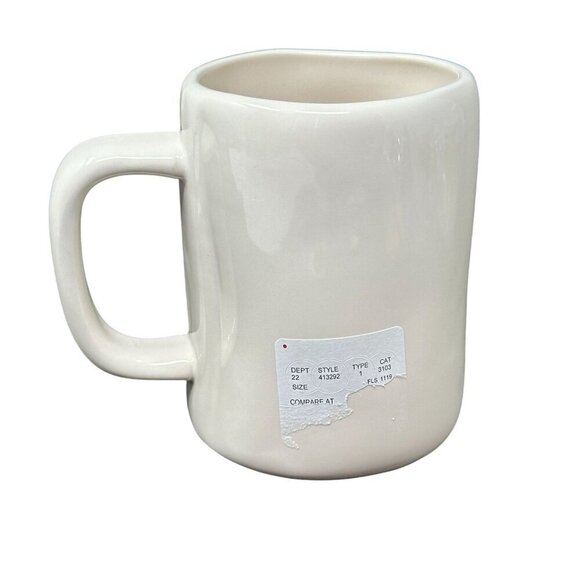 Rae Dunn Pet Mug Who Rescued Who 16oz Pet Lover Gift Magenta Ceramic Tea Decor - Picture 4 of 8